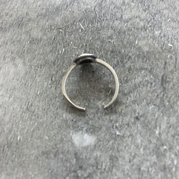 Sterling Silver Moon and Star Toe Ring Midi Ring - Picture 6 of 6